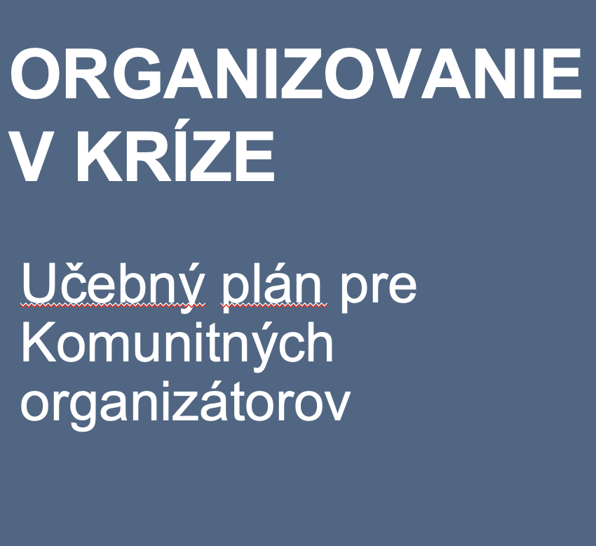 Organizovanie v kríze